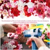 Decoratieve bloemen 100 pc's Bloemhoofden Roze Faux Home Decor Artificial for Crafts Accessories Bulk Fake Roses