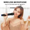 Microfones Family Singing KTV 800MHz Möte Portable Mic Home UHF Wireless Microphone Dual Handheld Live Streaming Professional