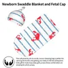 MANTAS Cangrejo rojo Cangrejo Baby Swaddle Manta para Born Recibe