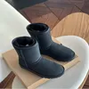 Designer Snow Boots Australian Women Boot Tasman Bailey Dune Chestnut Winter Bur Snow Half Knee Knie Shee Sheepskin Tazz Wool Integrated Glies Hair Slippers