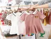 2020 Summer Girls Fashion Kleid Kleinkind Baumwolle Kurzärärmte Kleid süßes Polo -Hemdkleid für Kindermädchen Kinder Sommerkleidung Q019893727