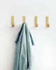 Cintres 2pcs / lot en laiton sac à crochet robe suspension mural crochet serviette de robe de capuche support de capuchon