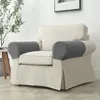 Stoelbedekkingen Jacquard Sofa fauteuil Bank Extensible Home Decoration Stretch Plaid Arm Protector voor woonkamer waterdichte 2 stuks.