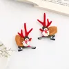 1pcs niedliche Weihnachtsgeweih Baby Haarnadel Kinder Mädchen Haare Haarzubehör Kinder Mädchen Kleinkind Haarnadel Säugling Stirnband