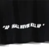 Kąpiel A AP New Men Casual Reflective Letter Dolna szyi T-shirt