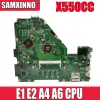 Moderkort X550cc E1 E2 A4 A6 CPU 4GB RAM -moderkort för ASUS Y581C X550C X552C X550C R510CC X550cc Laptop Motherboard