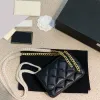 24p damskie szkliwo urok klasyczny mini klapa jambskina worki złoty łańcuch regulowany pasek na ramię Crossbody Vanity torebka Projektant Han