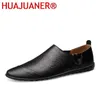 Chaussures décontractées printemps automne hommes authentique en cuir luxe rétro rétro polyvalent sole moche simples pour mocassins robe à plat