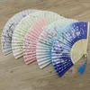 Decorative Figurines Chinese Style Foldable Female Hand Fan Ladies Ancient Craft Silk Folding Abanicos Para Boda De Mano Eventail A Main