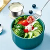 Tischgeschirr 6-Stcs/Set-Leck-Sicht aus Edelstahl-Saucenbox mit Silikondeckel 50 ml Salatdressingbehälter wiederverwendbarer rostfrostes Tasse