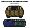 I8 + Wireless Backlight Keyboard Fly Air Mouse Multi-Media Remote Control With Touchpad Game Handheld Controller For S905X S912 TV Box