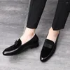 Casual Shoes Loafers Men PU Colorblock Fashion Business Wedding Party Daily Faux Suede Elegant Bow Classic Dress