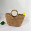 Sacages de plage Lady Sac de grande capacité Summer Vacation Woven Woven Seaside Style Grass Sac à main