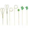 Forks Creative Household Bar Tool Party Decoration Kitchen & Stick Art Flower Fruit Bamboo Toothpick