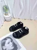 Brand baby Sandals Knitted Kids shoes Cost Price Size 26-35 Including cardboard box Letter logo printing child Slippers 24April