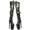 Dansskor Auman Ale 23CM/9inches Pu Upper Sexy Exotic High Heel Platform Party Women Boots Pole 139