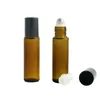Storage Bottles 360pcs Factory Wholesale 10ml Amber Glass Roll On Bottle For Essential Oil Perfumes With Stainless Steel /Glass Ball