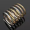 Pulseira r7xp marcha clássica de fenda Bracelet Moda Gold Gold de alta qualidade Designer Luxo 316l Titanium Steel Jóias Mulheres Casamento