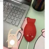 Souris mignon dessin animé pêche rouge souris USB pour ordinateur portable pc drôle étudiant souris créatives cadeaux y240407