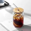 Wine Glasses Drinking Glass Cup With Lid And Straw Shaped Transparent Bubble Tea Cups Beer Coffee Tumbler Drinkware Mug