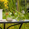 Garden Decorations 2pcs Miniature Fairy Figurine Cute Resin Dragon Statue Simulation Animal Decoration Ornaments And