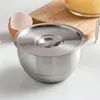 Bowls Anti-Scalding Steamed Egg Bowl Korean Cuisine Thickened Drop-resistant Soup With Lid Stainless Steel Rice Child