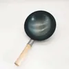 Padelle da 22 cm in ferro manuale wok domestico non rivestito utensile non stick non ferro spesso wokl2403