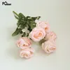 Fiori decorativi Meldel 6 teste bianche peonia bouquet artificiali peonie poliestere rose di seta rosa blu decorazione della casa fiore finto