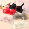 Reggiseni set donne raccolte in lingerie senza soluzione di continuità solido piccolo seno wireless push up reggiseno un pezzo addensato comodo anti -cadente invisibile