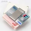 Money Clips Unisex Stainless Steel Credit ID Card Holder Cash Bills Slim Pocket Money Clip 240408