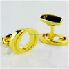 Cuff Links Luxurys Designers Brand Link Link High Quality Fashion Jewelry for Men Classic Letters Shird Accessori