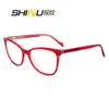 Sunglasses Red Glasses Women Myopia Lenses Multifocal Magnifying Eyeglasses Fashion Eyepieces Y2k Acetate Female Frame Customized