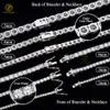 925 Bracelet de bijoux en argent Moisanite Stone Silver plaquée chaîne de tennis en gros bracelet de tennis tendance