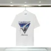 CASABLANC Camisetas de impresión de letras Luxury Luxury Black Fashion Summer Tope de manga corta de alta calidad S-XXXL