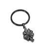 Keychains Cremation Flower Keychain Rostfritt stål för mänsklig/husdjur Ashes Woman Jewelry Memorial Key Ring