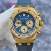 AP Tourbillon Wrist Watch Limited Epic Royal Oak Serie 26231ba Original Diamond 18K Chronograph Automatic Mechanic Womens Watch 37mm