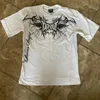 Lettre rétro européenne et américaine Skull Imprimé Tshirt lâche Y2K Street Harajuku Niche Trend Casual Sell Sellleeved 240329