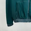 24FWパリイタリア3Dフーディーズグリーンジャケットダブルサイドカジュアルストリートファッションポケット暖かい男性女性カップルアウトウェア無料船L0308