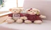 26cm couple mignon ours en peluche avec des vêtements en peluche jouet en peluche en peluche poupée pour les enfants beaux cadeaux de mariage d'anniversaire h10254282771