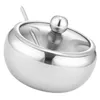 Dinnerware Sets Spice Jar Stainless Steel Containers Lids Condiment Jars Kitchen Supplies Storage Spices Salt Holder Seasonings Bowl