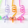 Party Decoration 4/8pcs Butterfly Drinking Straws Reusable For Birthday Straw Baby Shower Girl Supplies