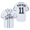 AQGZ Men's Polos Mens 30 Sandlot Benny 5 Michael Squints 11 Alan Yeah-Yeah The Jet Rodriguez Movie Baseball Jersey