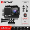 Kameralar EIS Antishake Action Camera FCCWO H10 4K/60FPS 20MP WiFi 2.0 "LCD 170D Sualtı Su Geçirmez Uzak Kam Kask Vedio