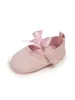 Premiers marcheurs quatre saisons nés bébé chaussures de marche classiques couleur assortiment arc princesse fille anti-glip solide doux solide