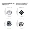 Brooches Personalized Jewelry Letter Brooch Game Handle Pattern Black White Sweet Cool Unisex Women Men Clothes Decoration