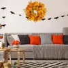 Fleurs décoratives Halloween Home Decoration Supplies Automn Porte d'entrée Couronne de fruits blancs Racine d'arbre Garland Thanksgiving Fall