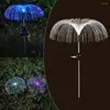 Party Decoration Lawn Lamp Solar Powered Optic Lights Jellyfish Outdoor Dandelion LampFor Garden Landscape Holiday Light