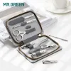 Modanature mr.green 8 in1 set di manicure set di unghie inossidabile per le unghie cuticole set di manicure strumenti per la cura delle unghie kit clipper set