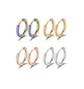 Hoop Earrings 1Pair/2Pcs Small Women Men Gold Silver Color Stainles Steel Round Circle Pendientes Mujer 2024 Anti-allergy