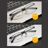 Lunettes de soleil Frames Square Business Alloy's Lunes Men's Lunes For Prescription Glass Eyeglass Myopia F9952